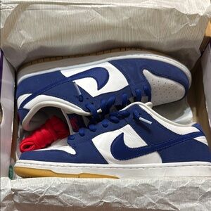 Nike Blue and White Sneakers